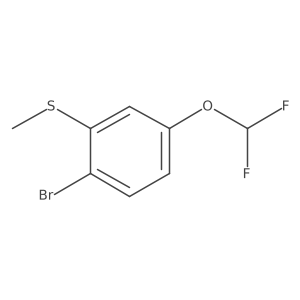 2-Bromo-5-(difluoromethoxy)thioanisole Structure
