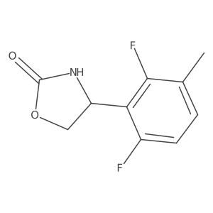 4-(2,6-Difluoro-3-methylphenyl)-1,3-oxazolidin-2-one Structure