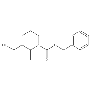 Benzyl 3-(hydroxymethyl)-2-methylpiperidine-1-carboxylate结构式