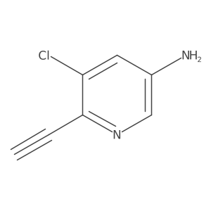 5-Chloro-6-ethynylpyridin-3-amine结构式