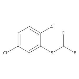 1,4-Dichloro-2-[(difluoromethyl)sulfanyl]benzene结构式