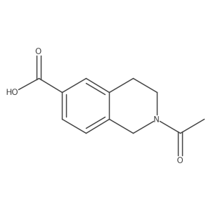 2-Acetyl-1,2,3,4-tetrahydroisoquinoline-6-carboxylic acid Structure