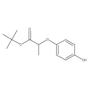 tert-Butyl 2-(4-hydroxyphenoxy)propanoate结构式