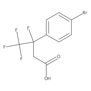 3-(4-Bromophenyl)-3,4,4,4-tetrafluorobutanoic acid Structure