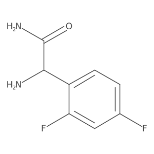 2-Amino-2-(2,4-difluorophenyl)acetamide结构式