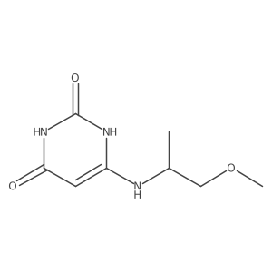 6-((1-methoxypropan-2-yl)amino)pyrimidine-2,4(1H,3H)-dione结构式