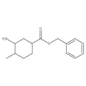 trans-Benzyl 3-amino-4-methylpiperidine-1-carboxylate hydrochloride Structure