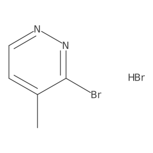 3-Bromo-4-methylpyridazine hydrobromide Structure