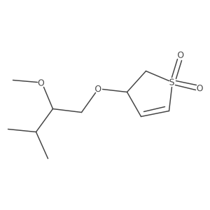 3-(2-Methoxy-3-methylbutoxy)-2,3-dihydro-1lambda6-thiophene-1,1-dione结构式