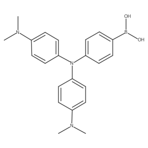 Boronic acid, [4-[bis[4-(dimethylamino)phenyl]amino]phenyl]-结构式
