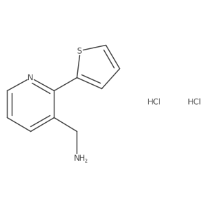 [2-(Thiophen-2-yl)pyridin-3-yl]methanamine dihydrochloride Structure