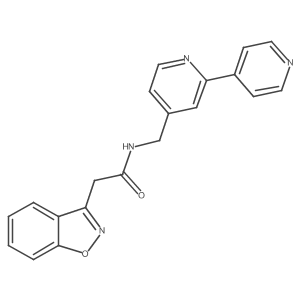 N-([2,4'-bipyridin]-4-ylmethyl)-2-(benzo[d]isoxazol-3-yl)acetamide结构式