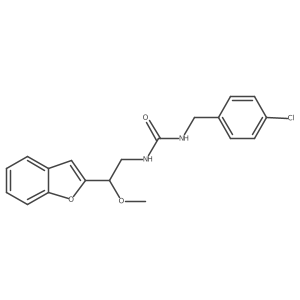 1-(2-(Benzofuran-2-yl)-2-methoxyethyl)-3-(4-chlorobenzyl)urea Structure