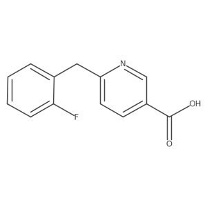 6-(2-Fluorobenzyl)nicotinic acid Structure