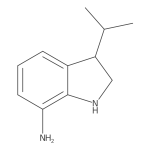 3-(Propan-2-yl)-2,3-dihydro-1H-indol-7-amine结构式