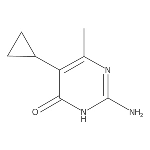2-Amino-5-cyclopropyl-6-methyl-1,4-dihydropyrimidin-4-one Structure