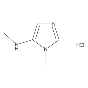 N,1-dimethyl-1H-imidazol-5-amine hydrochloride结构式