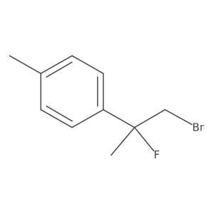 1-(1-Bromo-2-fluoropropan-2-yl)-4-methylbenzene Structure
