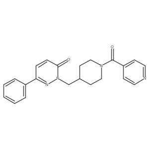 6-Phenyl-2-{[1-(pyridine-4-carbonyl)piperidin-4-yl]methyl}-2,3-dihydropyridazin-3-one Structure