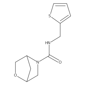 N-(thiophen-2-ylmethyl)-2-oxa-5-azabicyclo[2.2.1]heptane-5-carboxamide结构式