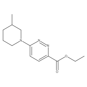 Ethyl 6-(3-methylpiperidin-1-yl)pyridazine-3-carboxylate Structure