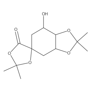 Tetrahydro-7-hydroxy-tetramethylspiro[1,3-benzodioxole-[1,3]dioxolan]-5'-one Structure