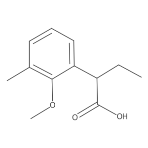 2-(2-Methoxy-3-methylphenyl)butanoic acid结构式