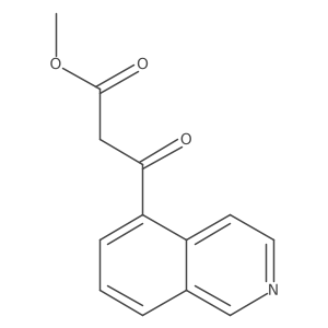 Methyl 3-(isoquinolin-5-yl)-3-oxopropanoate结构式