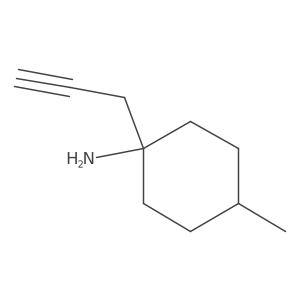 4-Methyl-1-(prop-2-yn-1-yl)cyclohexan-1-amine Structure