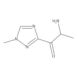 (2S)-2-amino-1-(1-methyl-1H-1,2,4-triazol-3-yl)propan-1-one Structure
