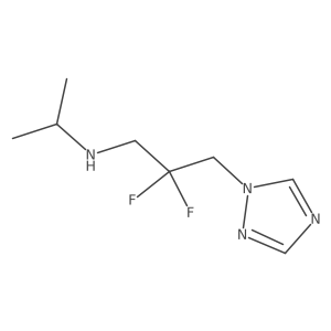 [2,2-difluoro-3-(1H-1,2,4-triazol-1-yl)propyl](propan-2-yl)amine Structure
