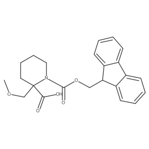 1-{[(9H-fluoren-9-yl)methoxy]carbonyl}-2-(methoxymethyl)piperidine-2-carboxylic acid Structure