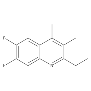 2-Ethyl-6,7-difluoro-3,4-dimethylquinoline Structure