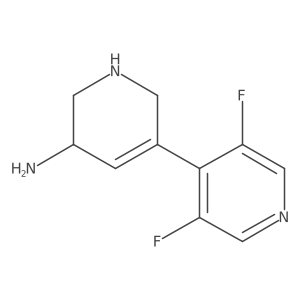 5-(3,5-Difluoropyridin-4-yl)-1,2,3,6-tetrahydropyridin-3-amine Structure
