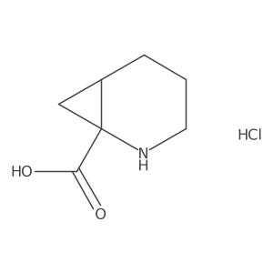 (1S,6R)-2-Azabicyclo[4.1.0]heptane-1-carboxylic acid;hydrochloride结构式