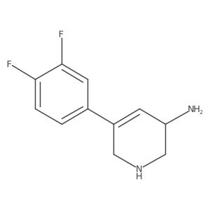 5-(3,4-Difluorophenyl)-1,2,3,6-tetrahydropyridin-3-amine Structure