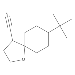 8-Tert-butyl-1-oxaspiro[4.5]decane-4-carbonitrile Structure