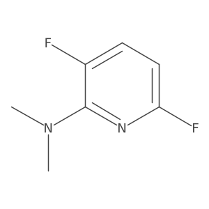 3,6-difluoro-N,N-dimethylpyridin-2-amine Structure