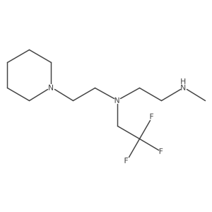 [2-(Methylamino)ethyl][2-(piperidin-1-yl)ethyl](2,2,2-trifluoroethyl)amine Structure