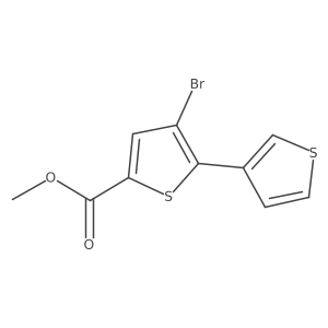Methyl 4-bromo-5-(thiophen-3-yl)thiophene-2-carboxylate Structure