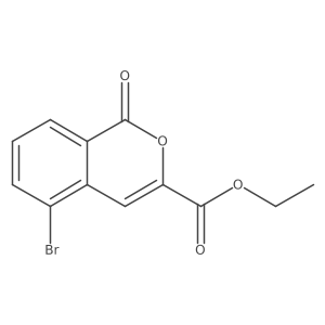 ethyl 5-bromo-1-oxo-1H-isochromene-3-carboxylate结构式