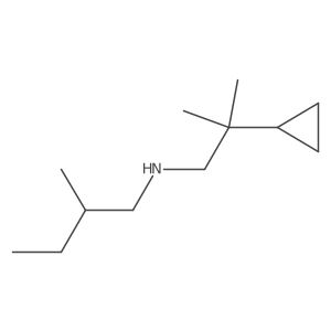 (2-Cyclopropyl-2-methylpropyl)(2-methylbutyl)amine Structure