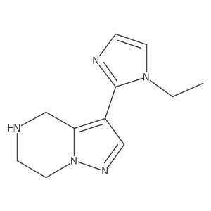 1-ethyl-2-{4H,5H,6H,7H-pyrazolo[1,5-a]pyrazin-3-yl}-1H-imidazole Structure