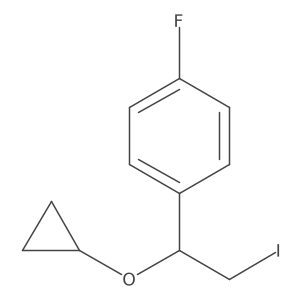 1-(1-Cyclopropoxy-2-iodoethyl)-4-fluorobenzene Structure