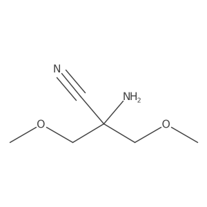 2-Amino-3-methoxy-2-(methoxymethyl)propanenitrile Structure