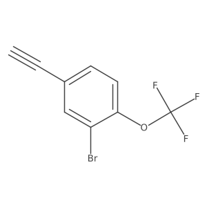 2-Bromo-4-ethynyl-1-(trifluoromethoxy)benzene Structure