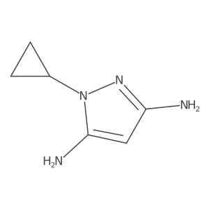 1-Cyclopropyl-1H-pyrazole-3,5-diamine结构式