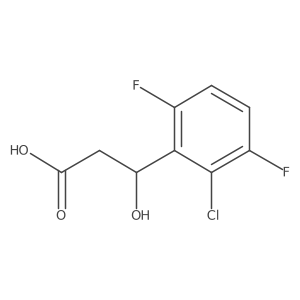 3-(2-Chloro-3,6-difluorophenyl)-3-hydroxypropanoic acid Structure