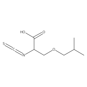 (S)-3-Isobutoxy-2-isothiocyanatopropanoic acid结构式