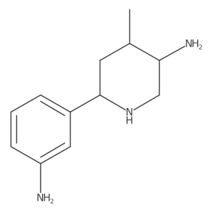 6-(3-Aminophenyl)-4-methylpiperidin-3-amine结构式